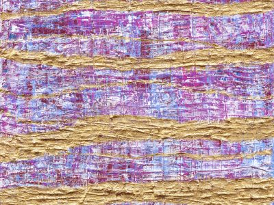 Pink + Blue Zero Point, Gold Intention Example close up