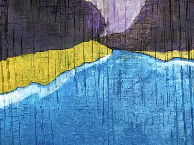 River View, Silver Sky Painting
