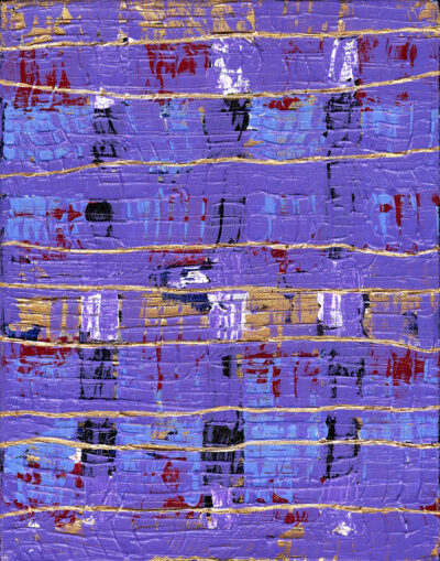 Violet Blue + Gold Waves