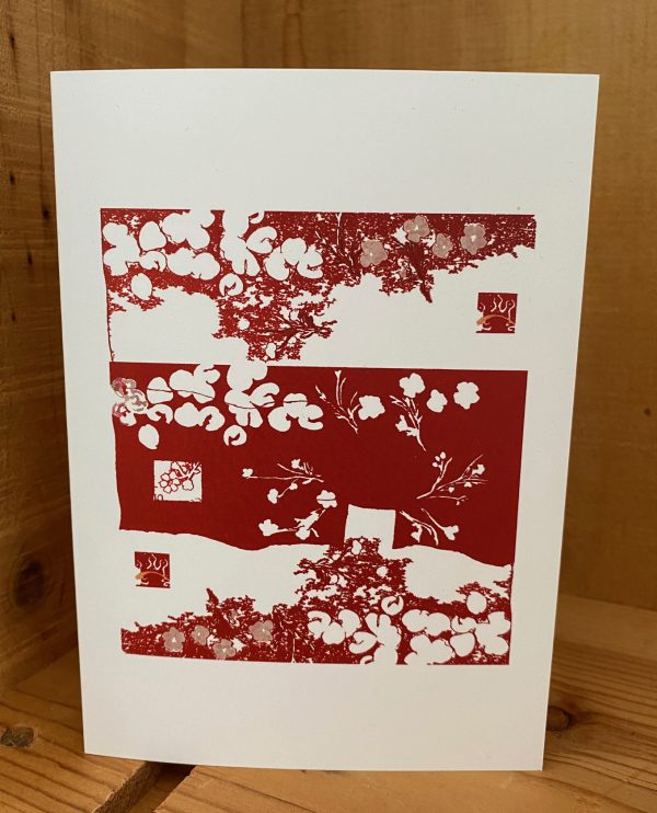Asian Red Greeting Card Example