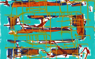 Satellite Lounge - Orange Painting