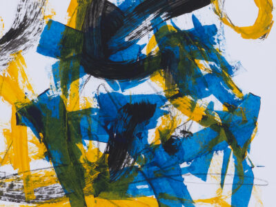 Blue + Yellow Abstract