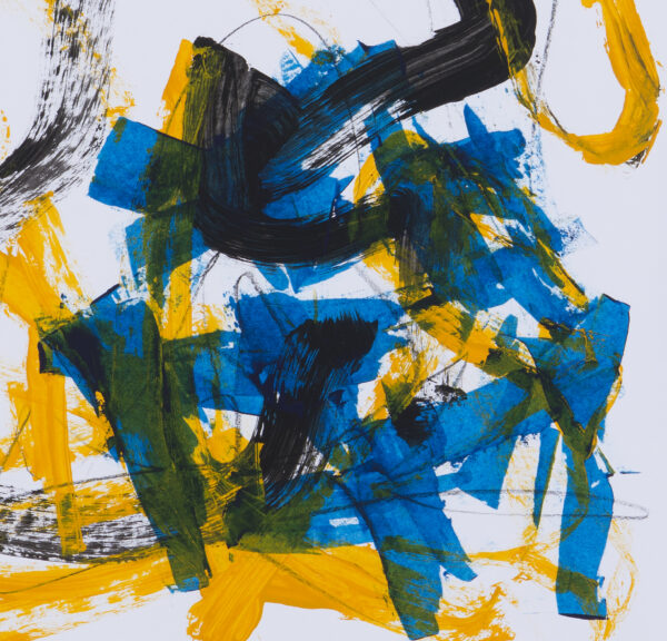 Blue + Yellow Abstract