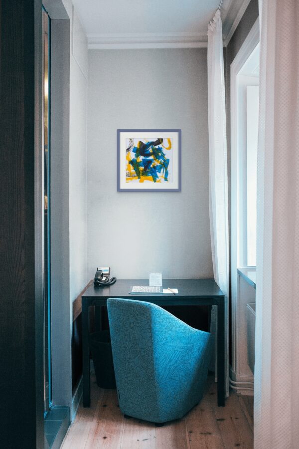 Blue + Yellow Abstract - Image 3