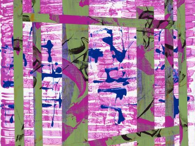 Satellite Drift, Pink + Green